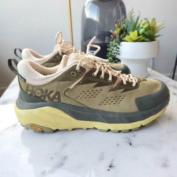 HOKA Kaha Low GTX Trail Shoes Mens 8.5 Olive Green Vibram Gore-Tex EU 42 Like Ne main image 6